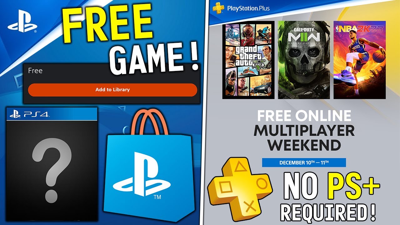 Get a FREE PSN Game RIGHT NOW + FREE PSN Online Weekend NO PS+ Required