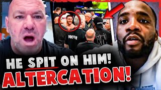 Leon Edwards ALTERCATION after his BROTHER got KNOCKED OUT & SPIT ON Dana White, Bryce Mitchell