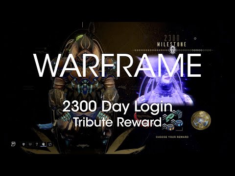 Warframe 2300 Day Login Tribute Reward