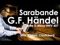 G.F.Händel :: Sarabande HWV 437 :: Wim Winters, clavichord