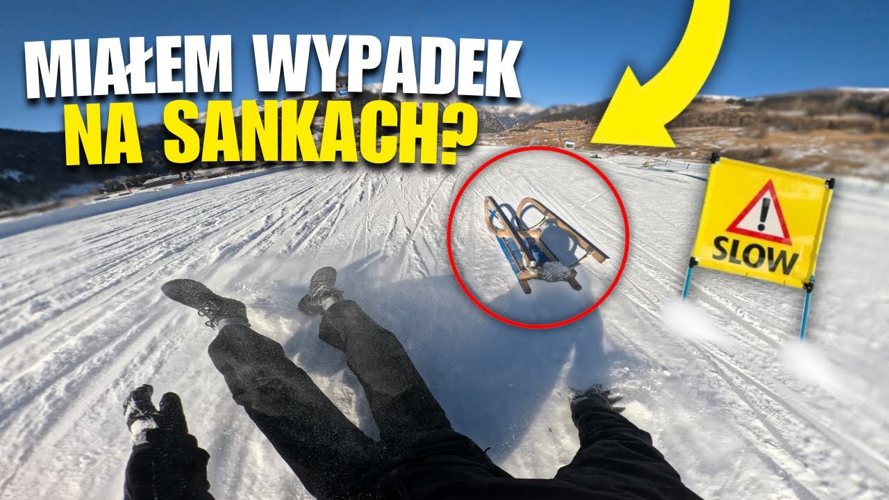 NAJGORSZY ZJAZD SANECZKOWY W MOIM ŻYCIU 😬