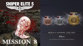 Sniper elite 5 mission 8 Authentic long shot 575m gold medal