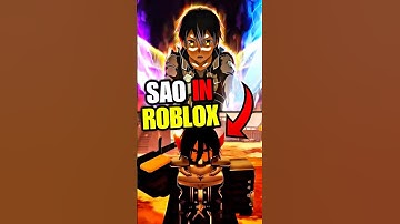 they’re creating sao in roblox… 💔
