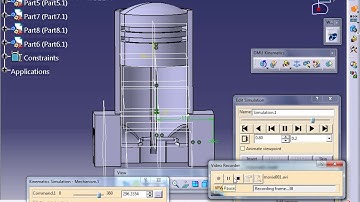 CATIA V5 -DMU KINEMATICS OF IC ENGINE PISTON(CAD CAM CAE CFD ANSYS FEA PROE 3DSMAX CREO UGNX)