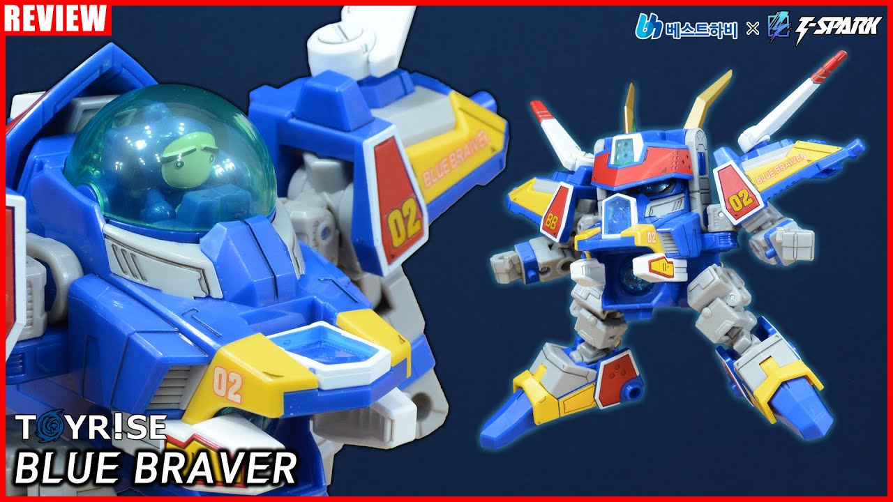 T-SPARK TOYRISE DMB-02 BLUE BRAVER [REVIEW] - YouTube