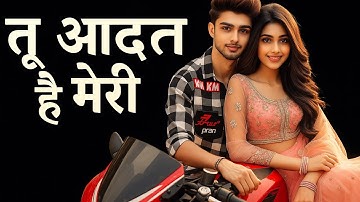 Tu Aadat Hai Meri | Official Music Video | Aryan Khan x Janhvi Kapoor | Emotional Hindi Song 2025