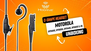 Hoornie C-Shape Portofoon Headset Voor Motorola Dp24002600E Dp34413661E & R5 Unboxing