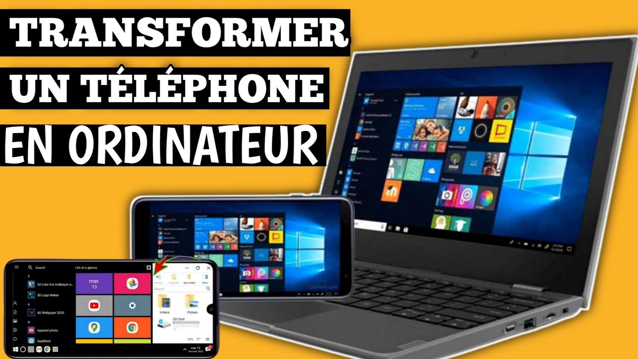 COMMENT TRANSFORMER UN TÉLÉPHONE EN ORDINATEUR PORTABLE | TRANSFORMER