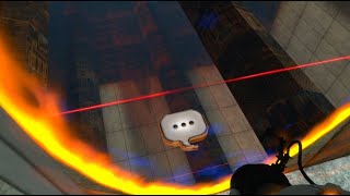 Portal 1, but Developer commentary is on