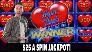 😍 $25/Spin JACKPOT HANDPAY! 💗 I LOVE Heart Throb Lightning Link 💵 BCSlots at STRAT Vegas #ad