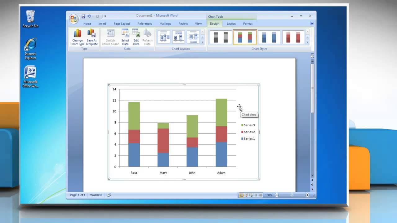 How To Make A Column Chart In Word