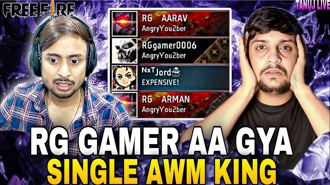 ANGRY YOUTUBER RG GAMER AA GYA ☠️ // RG BHAI KO MATCH DE DIYA ❣️ 
