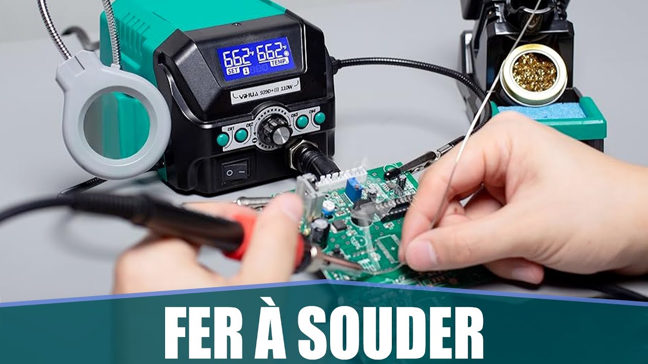Poignée Fer à Souder 6 Broches 907I - Compatible Stations 939BD+ 898BD+ 995D 853D - 75W Puissance Élevée