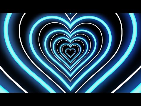 Видео: Сердечки фон | сердечки синий неон | Hearts background | hearts blue neon