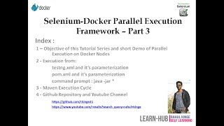Part3- Execution from testng.xml, pom.xml, CMD and Jenkins | Selenium Docker Automation Framework