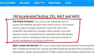 Accelerated Testing: ESS, HALT and HASS