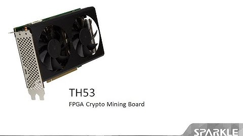 TH53/TH53L FPGA Crypto Mining Boards ETH Mining Demo