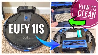 Eufy 11S Robot Vacuum How To Fix Low Suction   How To Clean & Replace Filters / Brushes screenshot 5