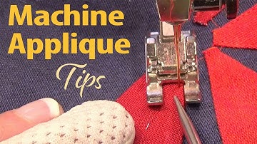 Sizzle Quilt: Machine appliqué tips