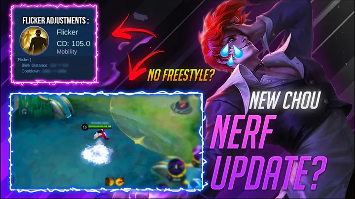 THIS CHOU UPDATE HURTS! Chou NERF IN NEW UPDATE!? Chou ADVANCE SERVER 2021 | MLBB