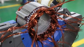 Electric Cars Motors Production - Electric ENGINE - EV Motor Factory PRODUCTION Assembly Line Electric Cars Motors Production - Electric ENGINE - EV Motor Factory PRODUCTION Assembly Line