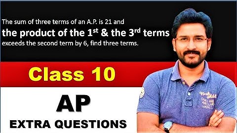 The sum of three terms of an A.P. is 21 and the product of the first and the third terms exceeds