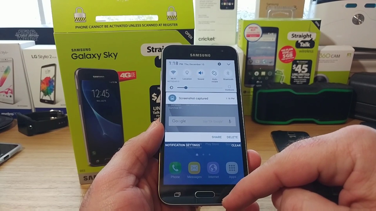 How to ScreenShot on the Samsung Galaxy Sky - YouTube