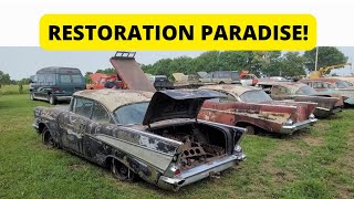 HUGE collection of vintage cars trucks & motorcycles at auction! 1930s  80s Chevrolet, Ford, Jeep!