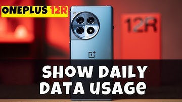 How to show daily data usage in Oneplus 12R , Oneplus 12R lite show daily data usage
