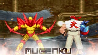 Dragon Claw vs Cyber Ryu Evil. Street Fighter MUGEN Multiverse