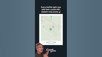 Every Swiftie right now with their custom NFL stadium map poster 💅
