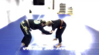 Mother and son training BJJ