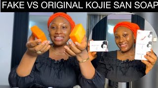 HOW TO DIFFERENTIATE BETWEEN FAKE AND ORIGINAL KOJIE SAN SOAP| BENEFITS & SIDE EFFECT #productreview
