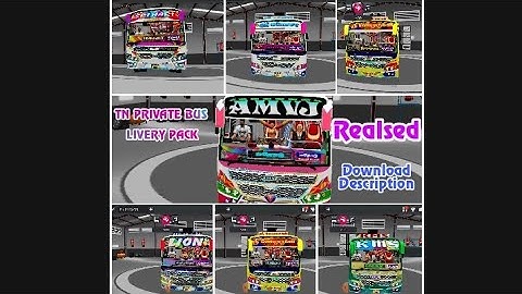 Amvj bus mod private bus livery pack in description @ponraj 500 subscriber waiting reacted