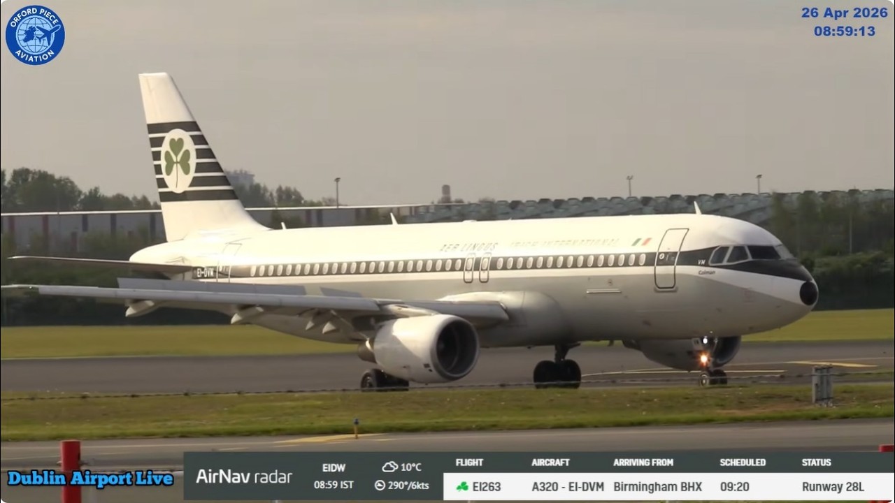 Dublin Airport Live (EIDW/DUB) -  Sunday 26th April 2026