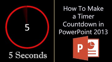 Hwo to create a Timer Countdown in PowerPoint 2013, PowerPoint Timer Countdown Presentaion 2013