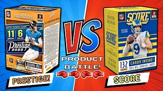 *2022 PRESTIGE vs SCORE FOOTBALL BLASTER BOX BATTLE! 🏈 WE PULLED NUMBERED CARDS GALORE! 🔥