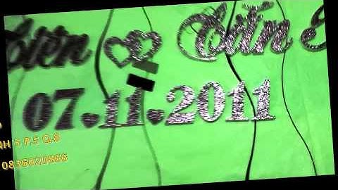 CẮT CHỮ MỐP - CẮT CHỮ XỐP - TRANG TRÍ ĐÁM CƯỚI