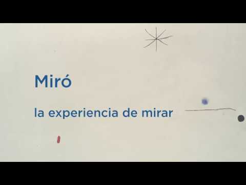 Miró - la experiencia de mirar - Montaje