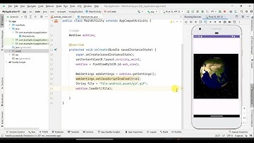 Insert GIF File Using WebView in Android Studio with Java