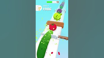 🍆Vegetable perfect slice cutting🔪 3d shorts game #gaming #viralshorts #games #3d #trending #viral 📈