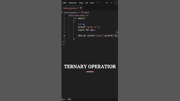 "TERNARY OPERATOR" IN  C ! #shortvideo #ytshorts #youtubeshorts