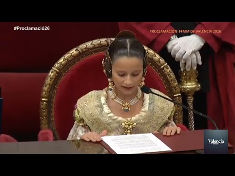 Proclamación de las Falleras Mayores de Valencia 2026 video completo