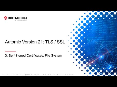 Automic Automation – Self-Signed Certificates (AE File System)