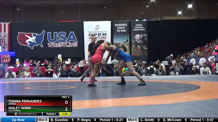 WOMEN (HS) 106 Tianna Fernandez Hawaii Vs Hailey W...
