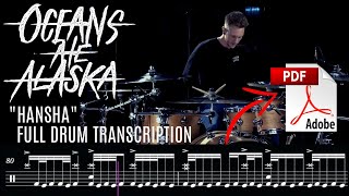 AB Drums Transcripts EP #18 - Chris Turner (Oceans Ate Alaska)  - "Hansha" - Drum Transcription