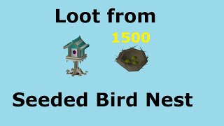 OSRS | Loot from 1500 Seeded Bird Nest | Quick