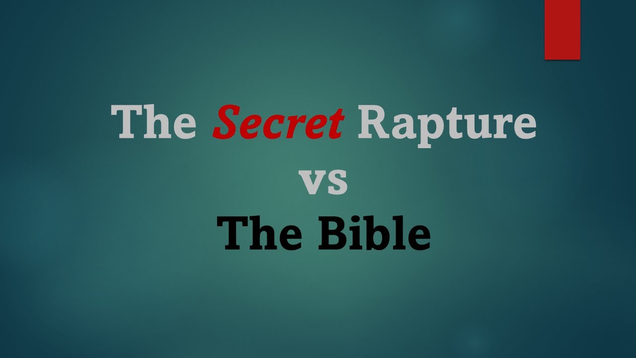 40. Pr Paul Nobel - The Secret Rapture - YouTube