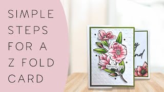 Z Fold Card Tutorial Using OLO Markers for Stunning Color