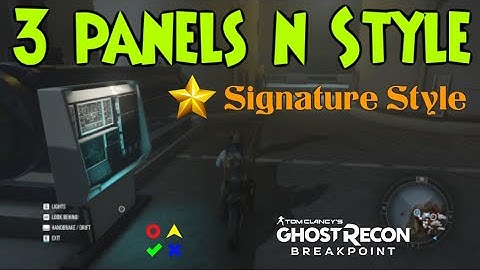 3 Panels Prototype n Style | Ghost Breakpoint | Raid Mission Sector 3 | Stealthy & Risky